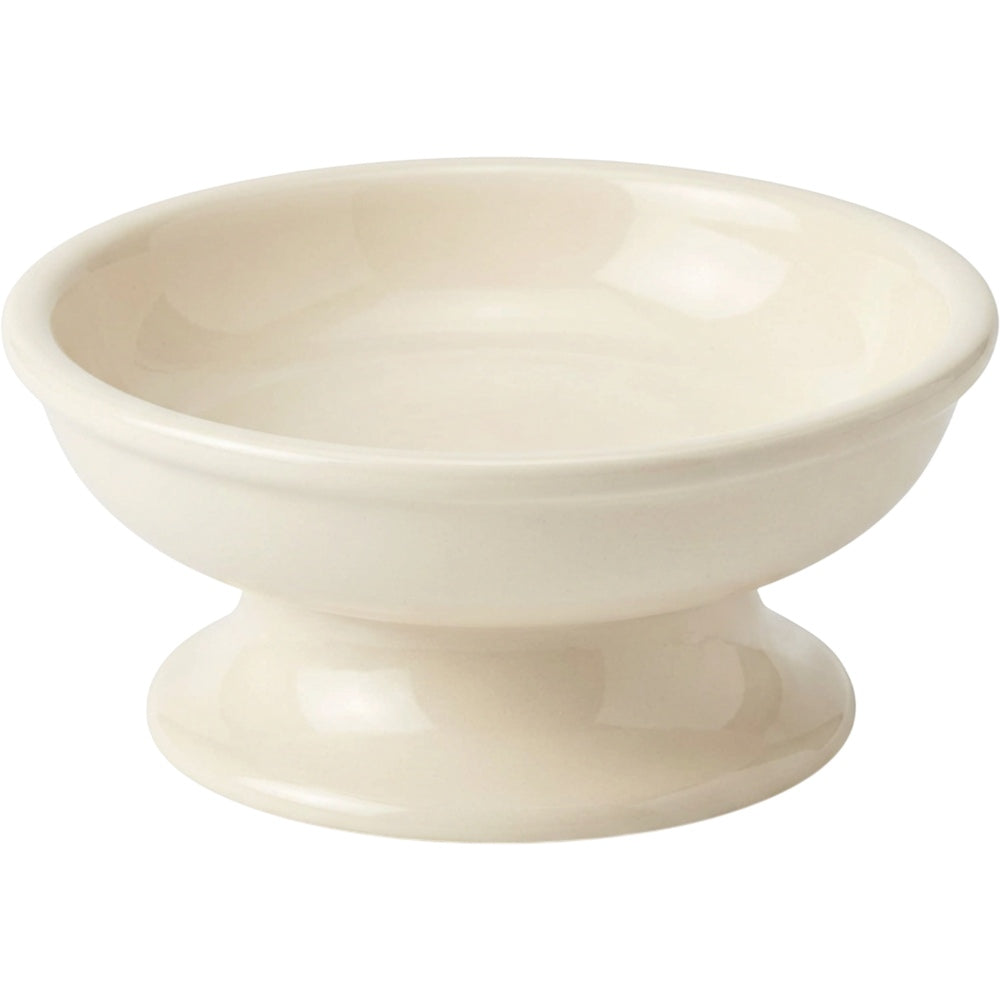 Zavn Ceramic Cat Bowl Cream 12 oz Raised Foot