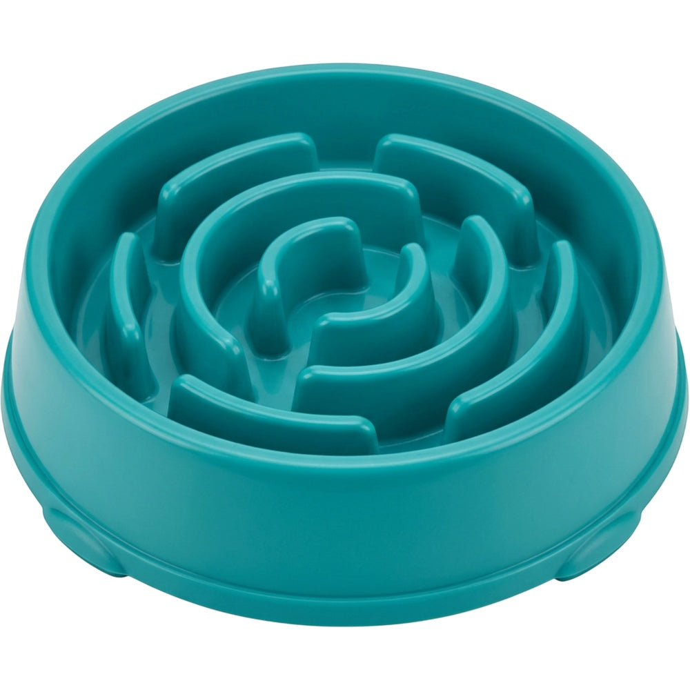 Zavn Slow Feeder Dog Bowl Teal 3 Cup Maze