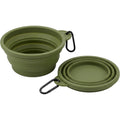 Zavn Travel Pet Bowl Olive Collapsible 20 oz 2 Pack